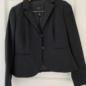 J. Crew Bi-stretch Wool Women’s Suit - Skirt and Jacket, Dark Grey, Size 2